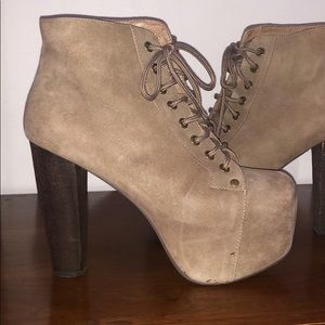 Jeffrey Campbell Lita Taupe Suede